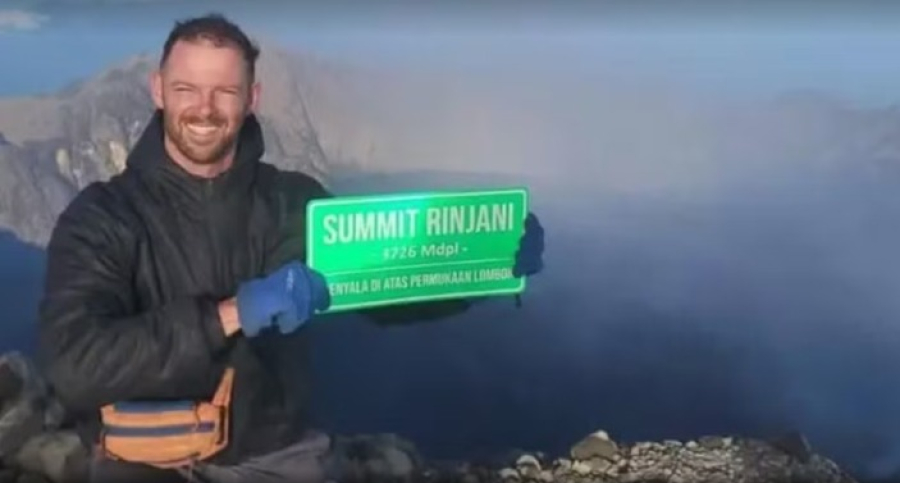 O irlandês que sobreviveu a queda de 200 metros em vulcão na Indonésia onde morreu Juliana Marins