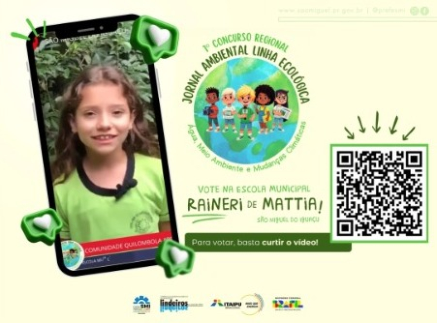 Projeto de Escola Municipal participa de concurso regional com votação popular