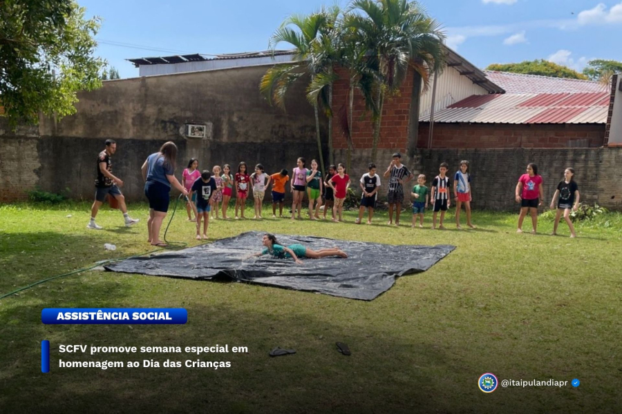 SCFV promove semana especial em homenagem ao Dia das Crianças.