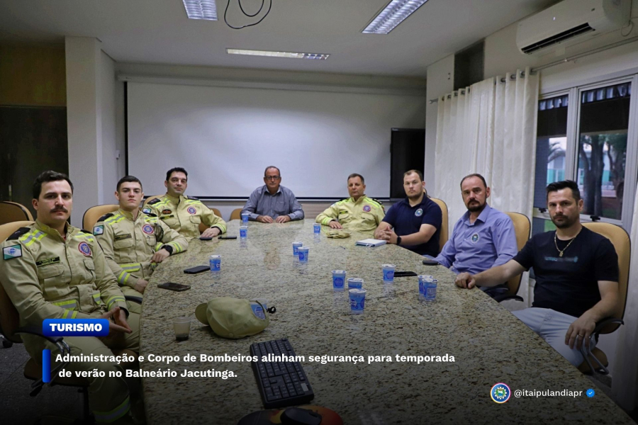 Administração e Corpo de Bombeiros alinham segurança para temporada de verão no Balneário Jacutinga
