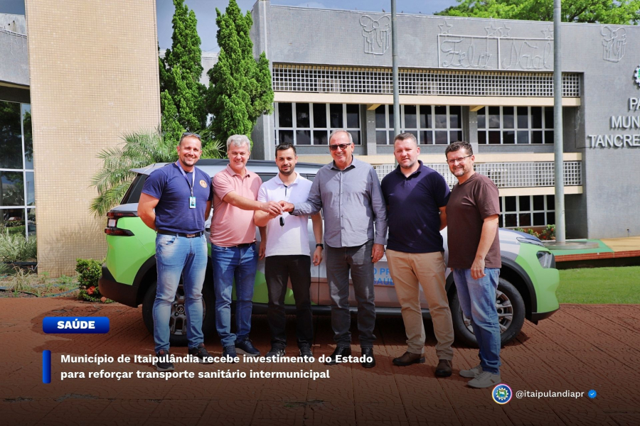 Município de Itaipulândia recebe investimento do Estado para reforçar transporte sanitário intermunicipal