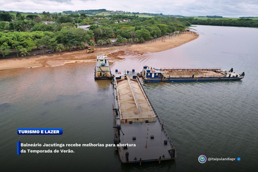 Balneário Jacutinga recebe melhorias para abertura da Temporada de Verão