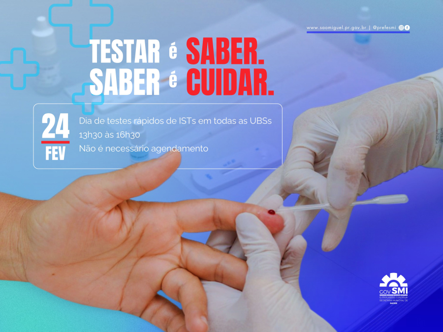 Governo Municipal promove Dia de Testes Rápidos nas Unidades de Saúde