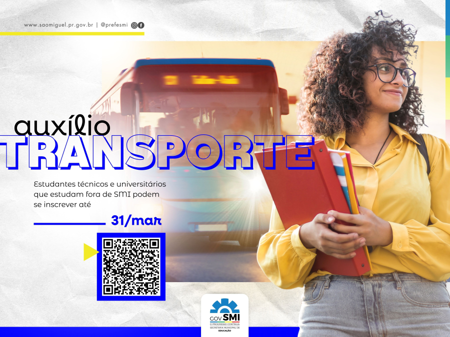 Educação inicia chamamento de 2026 para o auxílio transporte aos estudantes técnicos e universitários