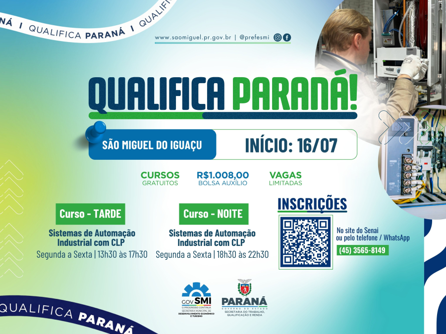 São Miguel do Iguaçu vai receber Unidade Móvel do Senai para curso gratuito com bolsa-auxílio de até R$ 1.008