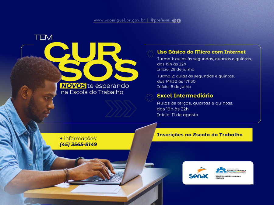 Escola do Trabalho abre inscrições para dois cursos gratuitos na área de informática