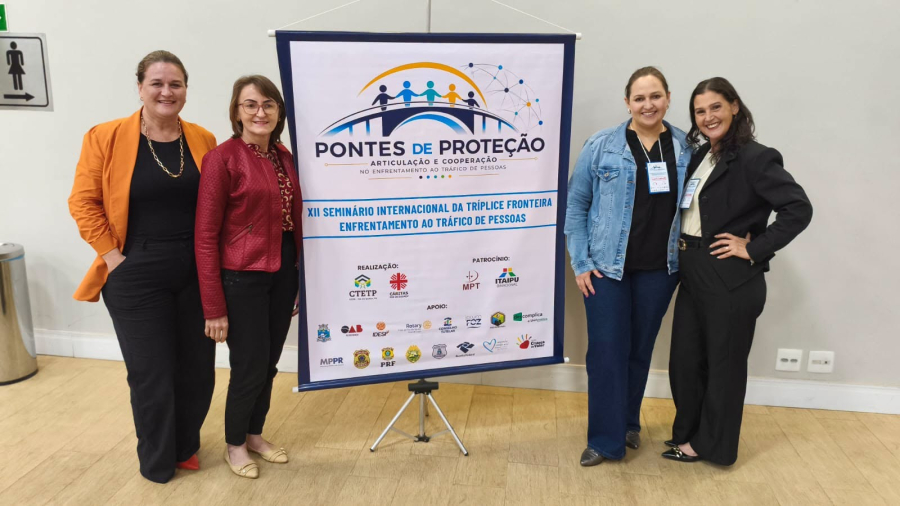 Medianeira participa de XII Seminário Internacional da Tríplice Fronteira sobre Enfrentamento ao Tráfico de Pessoas