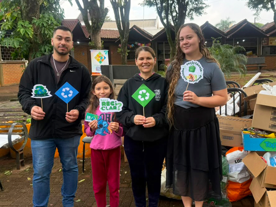 Recicla SMI de agosto bate recorde do ano com mais de 780 kg de recicláveis recolhidos