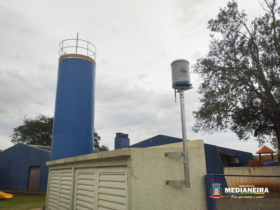 Medianeira instala pluviômetros automáticos para monitoramento das chuvas em tempo real